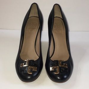 Tory Burch Logo Wedge Heels